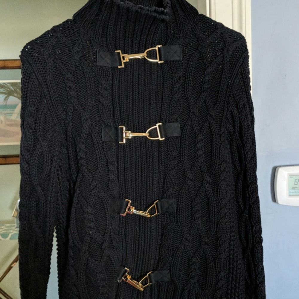 Black petite medium sweater